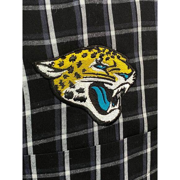 Antigua Jacksonville Jaguars Button Up Black Grey White Style Carry Men’s L - Picture 10 of 10